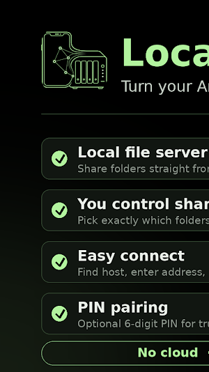 LocalNAS: Turn Phone to NAS Screenshot 1