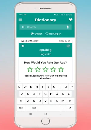 English Norwegian Dictionary Screenshot 2