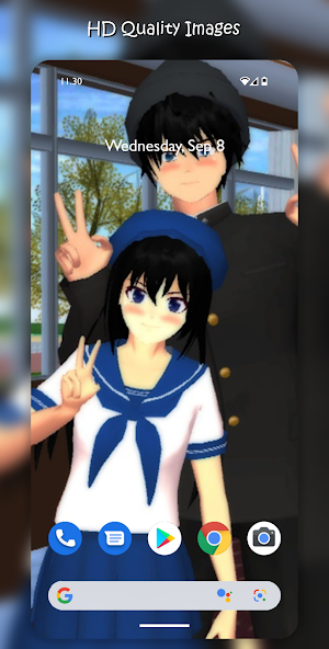 Cute Sakura School Wallpaper Screenshot 1