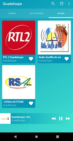 Guadeloupe radios online Screenshot 1