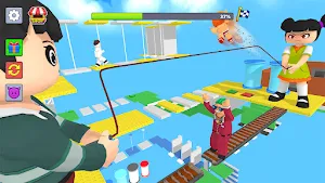 Obby Slap Troll: Parkour Tower Screenshot 1