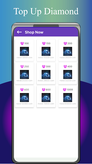 Topup diamonds for FFF Screenshot 1