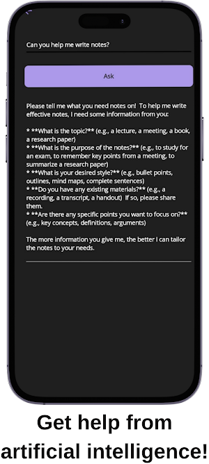 YapayNot - AI-Powered Notebook Screenshot 1