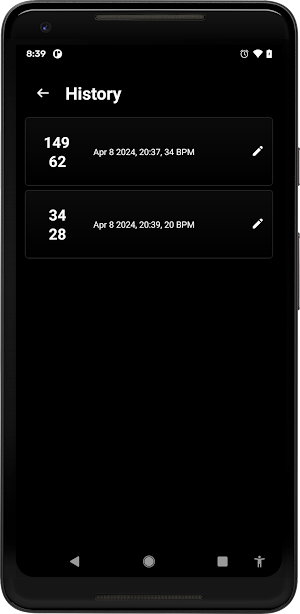 Blood Pressure App - Log BP Screenshot 2