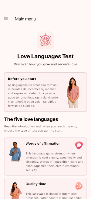 Love Languages Test Screenshot 0