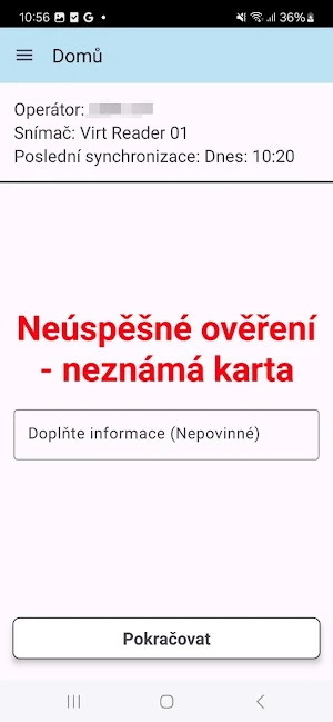 EBIS EISS Mobile Reader Screenshot 2