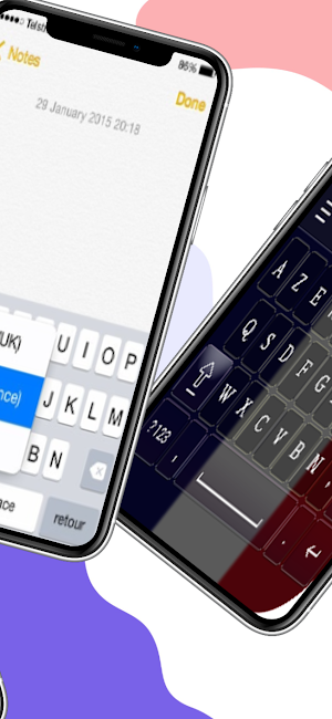 English and frenche keyboard Screenshot 1