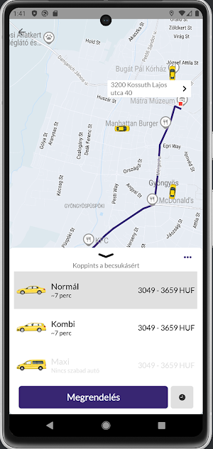 Mátra Taxi Gyöngyös Screenshot 2