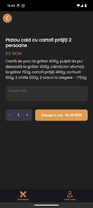 Bistro Ciocârlia Screenshot 2