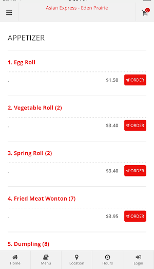 Asian Express Eden Prairie Screenshot 1