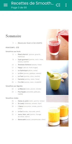 Recettes de Smoothies Screenshot 1