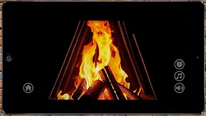 Cozy Fireplace - Campfire,ASMR Screenshot 1