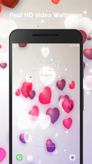 Romantic Hearts Live Wallpaper Screenshot 3