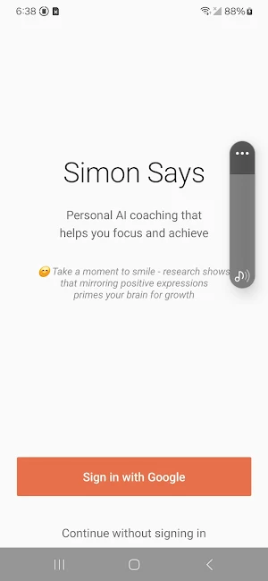 Simon Says AI Coach Screenshot 1