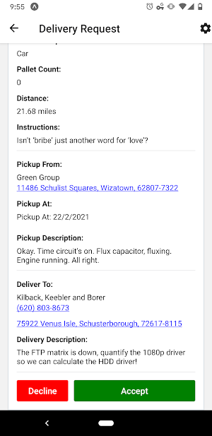 Payeload Driver Screenshot 2
