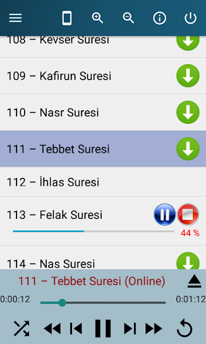 Kuran Meali - Sesli (Audio) Tercüme Screenshot 2