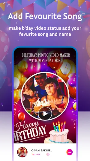 Birthday Video Maker & Editor Screenshot 2