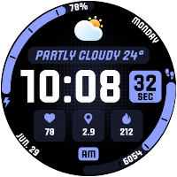 MARATHON Digital Watch Face
