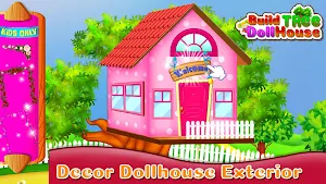 Build Tree Doll House: Little Home Builder Game Screenshot 1