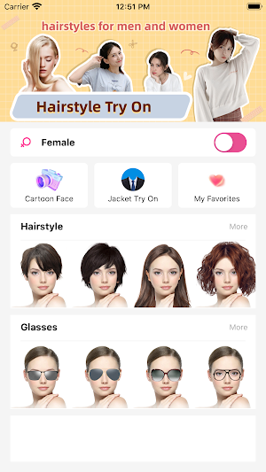 Hair Makeover - modiface Screenshot 0