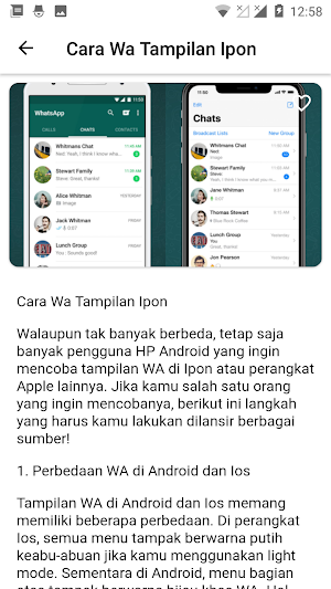 Cara Wa Tampilan Ipon Screenshot 1