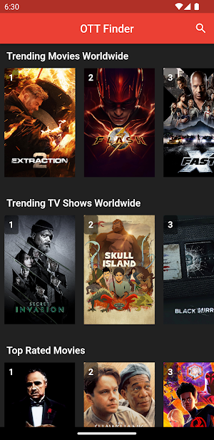 OTT Movie Finder Screenshot 0