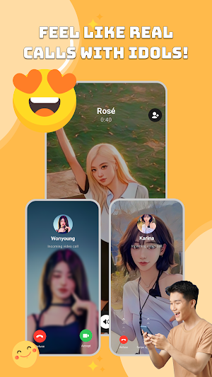 Idol Prank Video Chat & Call Screenshot 1