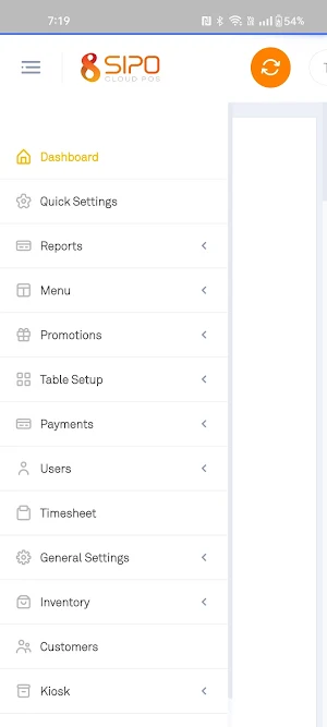 Sipo Admin Screenshot 1