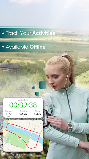Pedometer - Step Counter & Map Screenshot 1