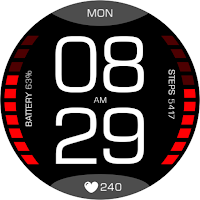 Key098 Digital Watch Face
