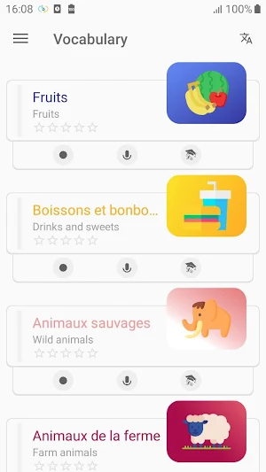 French Vocabulary - Awabe Screenshot 3