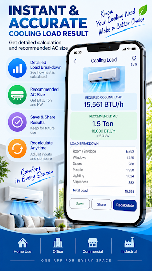 HVAC Load Calculator Screenshot 3