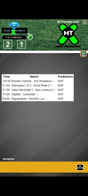 Half time Draw predictions Screenshot 2