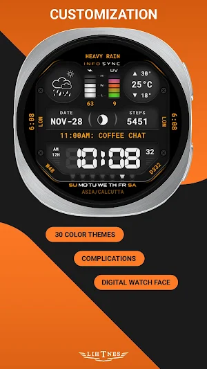 InfoSync Watch Face 134 Screenshot 1