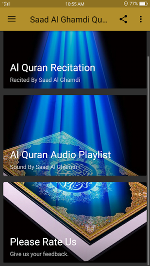 Saad Al Ghamidi Quran MP3 Screenshot 1