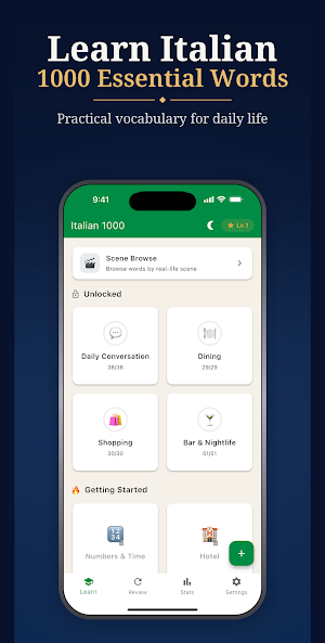 Learn Italian: 1000 Words Screenshot 0
