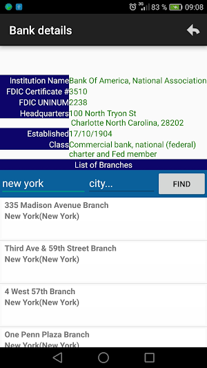 ALL USA BANKS BRANCHES Screenshot 3