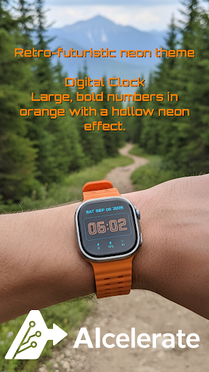 RETRO NEON Watch Face Screenshot 3
