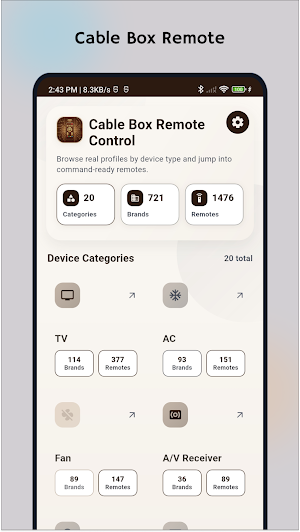 Cable Box Remote Control Screenshot 0