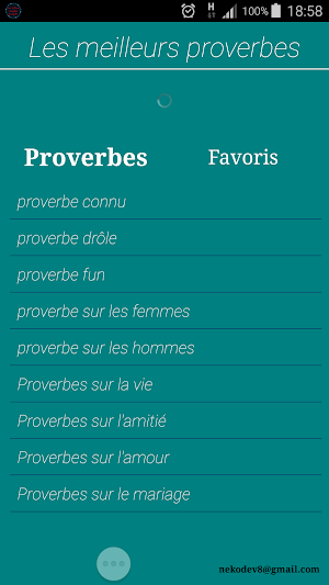 Les meilleurs proverbes du monde Screenshot 0