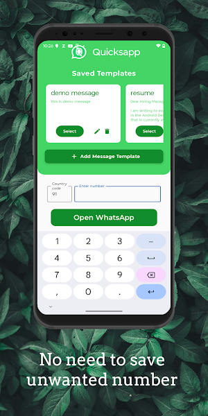 Quicksapp - chat without save Screenshot 3