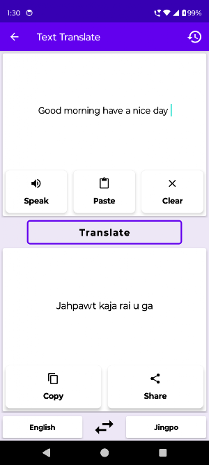 English To Jingpo Translator Screenshot 1