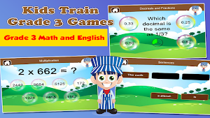 Kids Train 3rd Grade Games Screenshot 1