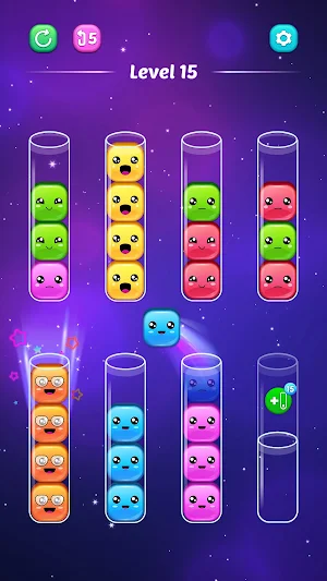 Sort Jellies - Color Puzzle Screenshot 1