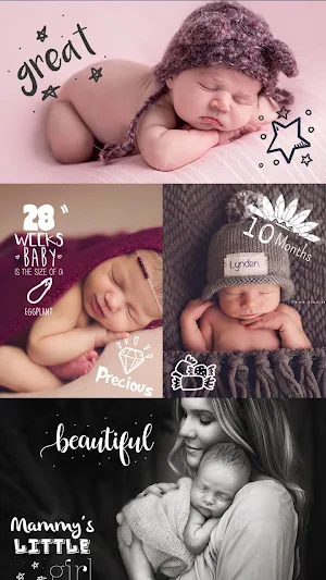 Baby Pics Collage Photo Editor Screenshot 3