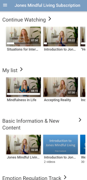 Jones Mindful Living DBT Screenshot 2