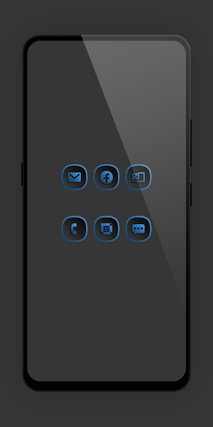 Shadow Gray Blue Icon Pack Screenshot 2