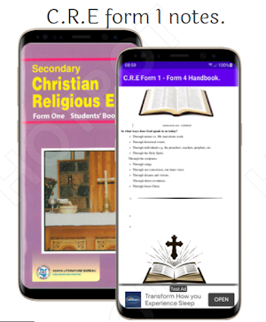 C.R.E: Form 1 - 4 Handbook. Screenshot 0