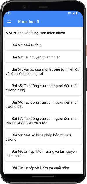 Khoa học Lớp5 Screenshot 3