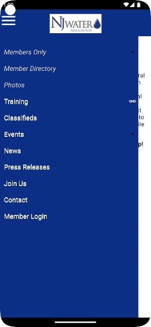 NJWATER New Jersey Water Assoc Screenshot 1
